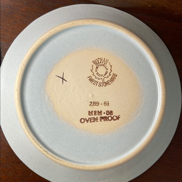 Buchan Thistleware Stoneware Salad Plate set of 7 - Picture 4 of 7